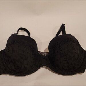 Body By Victoria Secret's Bra Lined Demi Black Solid Lace Size 32d 32 D